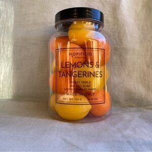 New Hopificio Lemons and Tangerines shaped triple milled hand soap Made in Italy